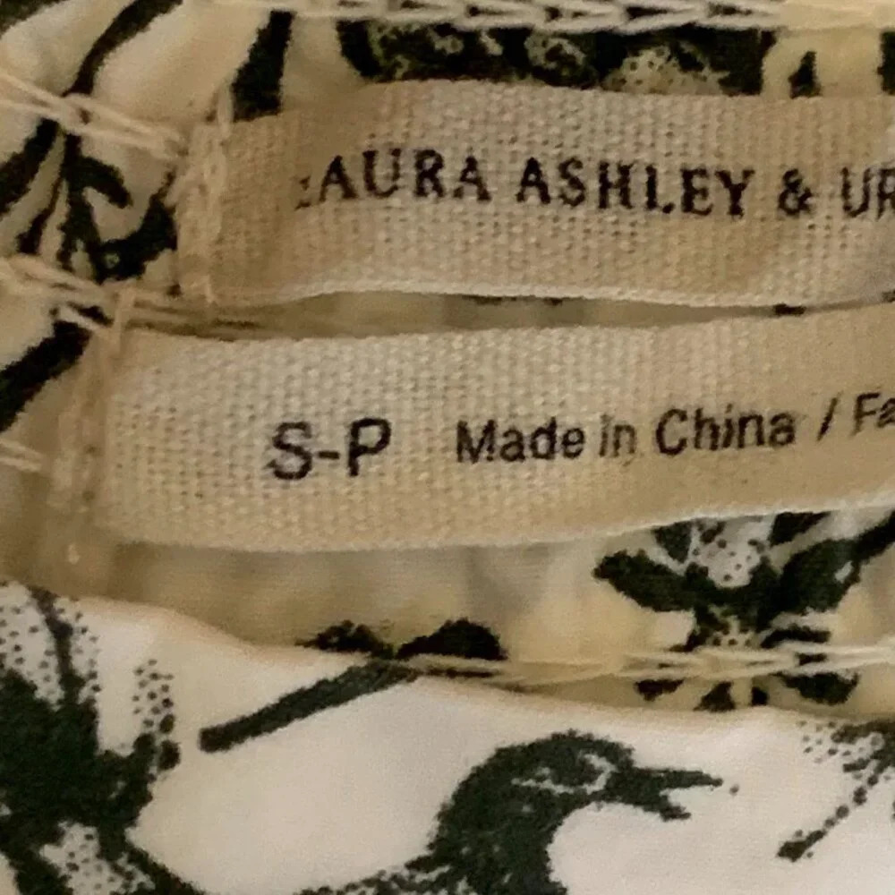 Laura Ashley Urban Outfitters Penelope Toile Cottagecore Babydoll‎ Dress Size - Picture 8 of 14